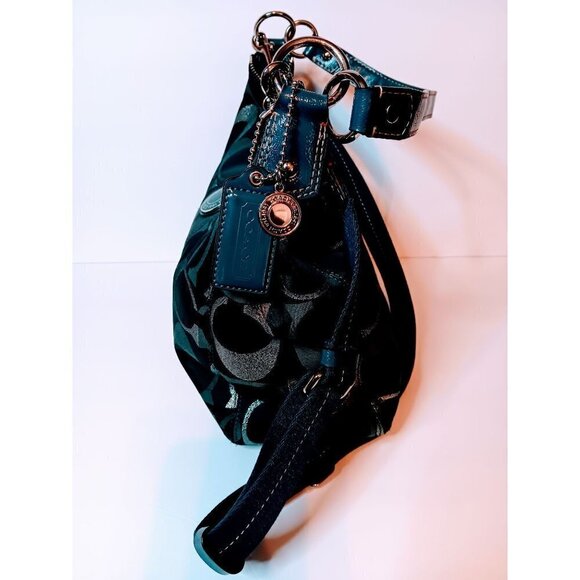 Coach Signature Logo Hobo Shoulder Bag - Picture 15 of 16